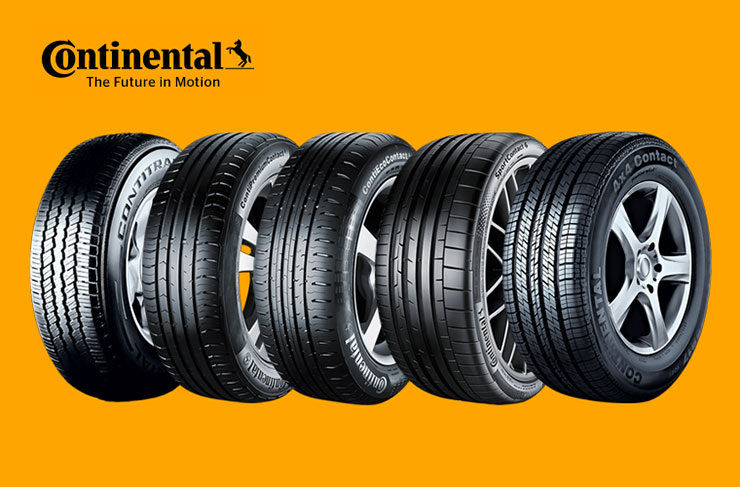 Асортимент шин від Continental